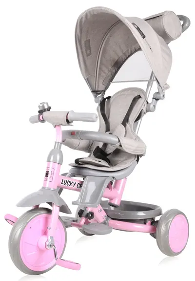 Tricicleta Lorelli - Lucky Crew, Grey & Pink