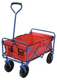 Cărucior pliabil de grădină MMS - 105 x 67 x 55 cm, 80 kg