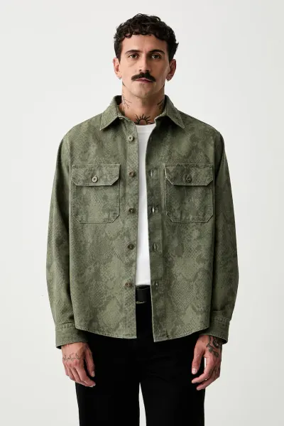 HUGO Blue cămașă pentru bărbați din denim Ebolt_1