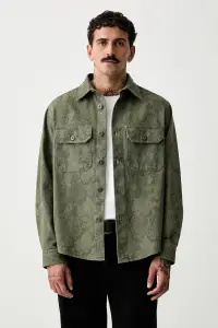 HUGO Blue cămașă pentru bărbați din denim Ebolt_1
