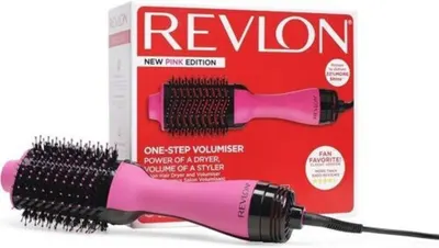 Perie electrică de păr Revlon - Salon One-Step, RVDR5222PE, 1100W, roz