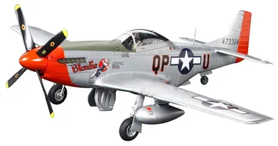 Model asamblabil Tamiya Militari: Avioane - Vânător american P-51D Mustang, 2 figurine
