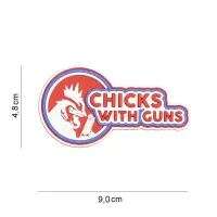 Patch PVC 3D Chicks With Guns - Default Title