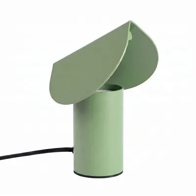 Veioză verde salvie LED din aluminiu (înălțime 15 cm) BISCUIT – Thoro