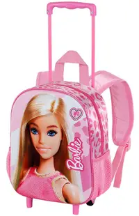 Ghiozdan pentru gradiniță cu roți Karactermania Barbie - Fashion, 3D