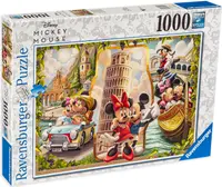 Puzzle Ravensburger din 1000 de piese - Mickey si Minnie in vacanta