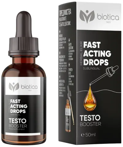 Testo Booster Picături sublinguale, 50 ml, Biotica 1961