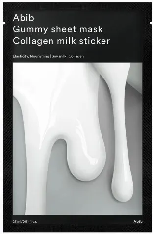 Abib Mască facială pe foaie Collagen Milk Sticker, 27 ml