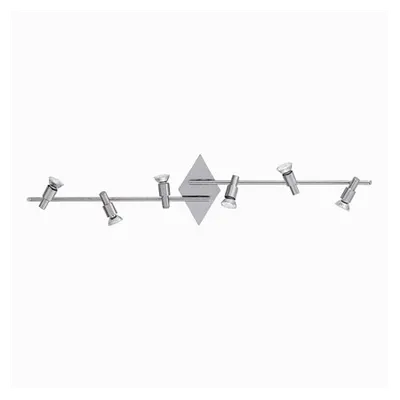 Plafoniera Slem 6 becuri, dulie GU10, L:1070 mm, H:220 mm, Nichel satinat