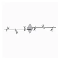 Plafoniera Slem 6 becuri, dulie GU10, L:1070 mm, H:220 mm, Nichel satinat