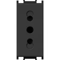Modul Priza S. Ita 1M 10A ST IP20 Negru, TEM Modul TEM-VM33SB-U