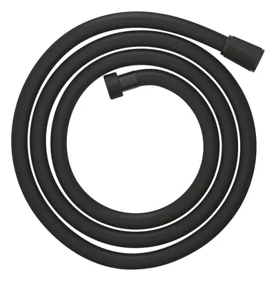 Furtun de dus Grohe SilverFlex 28388KF1, universal, 1/2 inch x 1/2 inch, 1.75 m, anti-indoire, mat, Negru