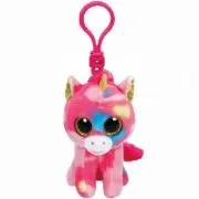 Breloc de plus, 8. 5 cm, Boos unicorn multicolor, TY