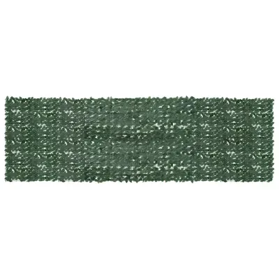 vidaXL Paravan de balcon, frunze verde închis, 500x150 cm