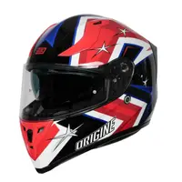 Casca moto integrala cu ochelari, Origine Strada Speddy, culoare negru rosu lucios, marime XS