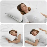 vidaXL Perna de dormit Shread Alb 70 x 50 x 18 cm Spumă cu Memorie