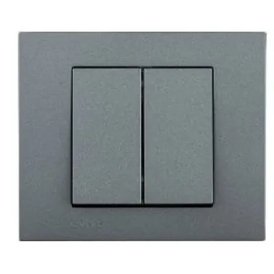 Comutator ST Grano Met Ovivo OV00152, 250V, 10A, IP20, fumuriu