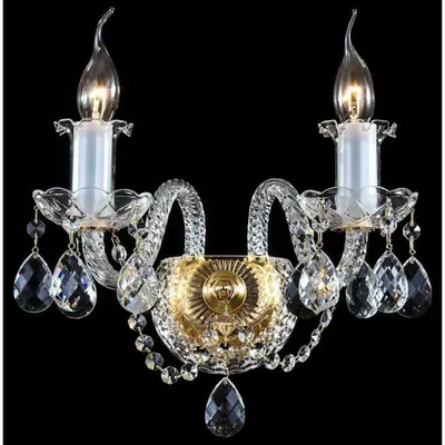 Aplica Diamant Crystal Elegia,2 x E14, 230V, D.29cm,H.28 cm,Auriu