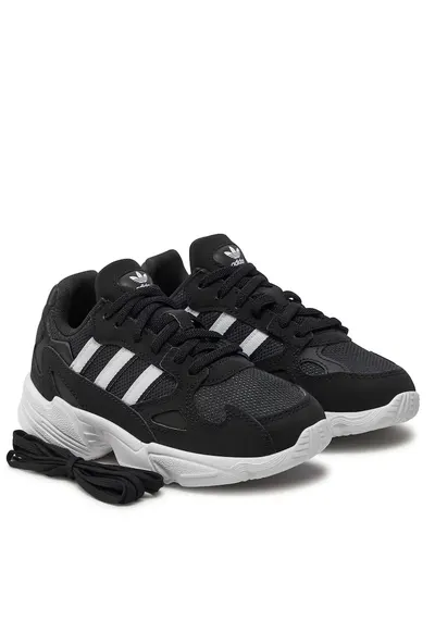 i sport copii - Adidas - Falcon El C - alergare - piele ecologica - Cblack/Ftwwht/Ftwwht
