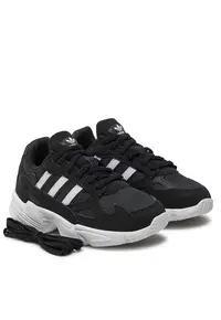 i sport copii - Adidas - Falcon El C - alergare - piele ecologica - Cblack/Ftwwht/Ftwwht