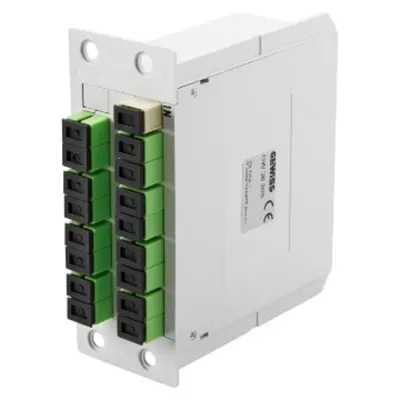 1x16 Plc Fiber Optic Splitter With Sc/apc Adapters - Grey (ral 7035)