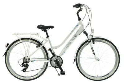 Bicicleta Kands® Aurelia Aluminiu 140-160 cm inaltime Roata 26" 18 viteze, Alb