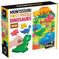 Set puzzle si 4 forme din lemn Headu Montessori