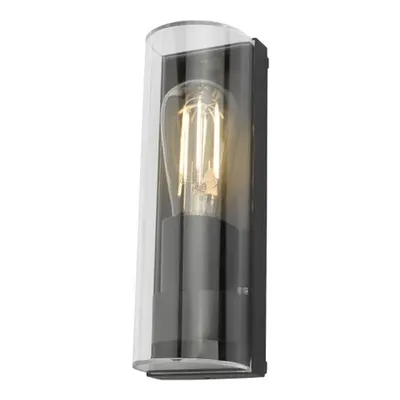 Aplica Quenby Outdoor Wall Light Matt Grey Acrylic IP65