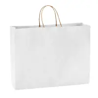 Sacoșă kraft albă 41x12x32cm - Default Title