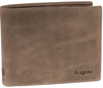 Portofel din piele Bugatti Volo - 12CC, maro