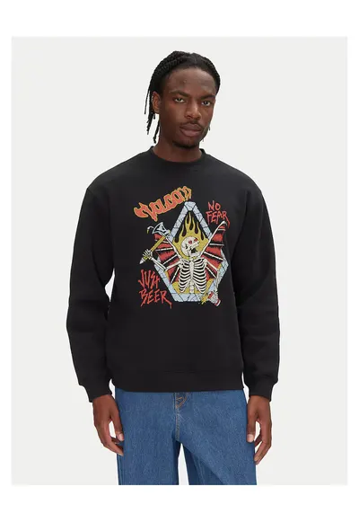 Hanorac barbati negru cu print