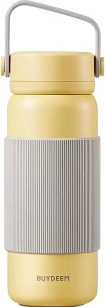 Sticlă termos cu infuzor BUYDEEM - Mellow Yellow, 400 ml
