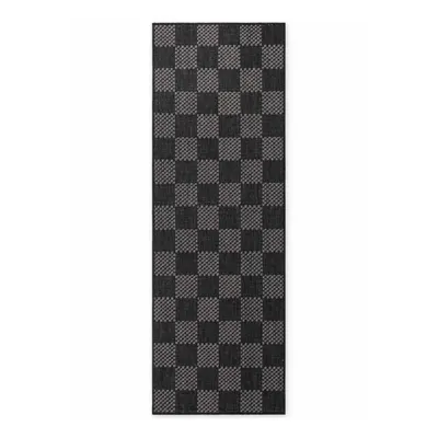 Covor tip traversă pentru interior și exterior negru/crem 80x200 cm Haringey Dorothy – Ted Baker