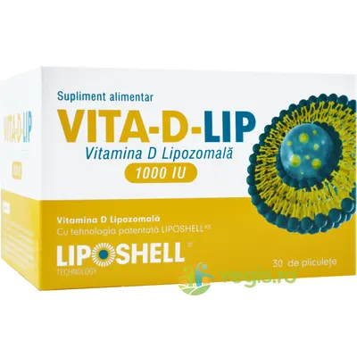 Vitamina D Lipozomala 1000UI Liposhell 30 plicuri