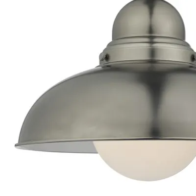 Lampa suspendata Dynamo 1 Light Large Pendant Antique Chrome