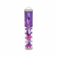 Set constructie Plus-Plus, tub 15 piese mari, Glitter Mix, culori stralucitoare