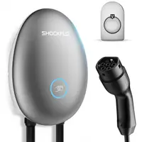 Statie pentru incarcare masini electrice SHOCKFLO CS10, trifazata 400V, 32A, 22KW, (Type2), aplicatie si card RFID, IP65