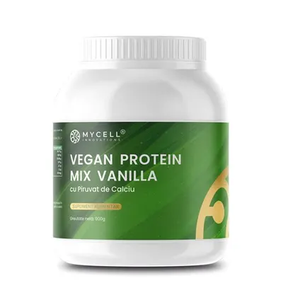 Vegan Protein Vanilla cu Piruvat de Calciu My Cell Innovations