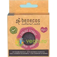 Burete din Konjac pentru Ten Gras si Acneic cu Carbune din Bambus 15g
