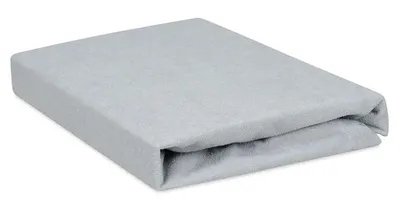Protector pentru saltea Baby Matex - Frotte, cu elastic, 40 x 90 cm, gri