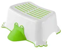 Scaunel WC copii, verde, 34,3 cm x 43, 5 cm, plastic antiderapant, Aqualine Duck
