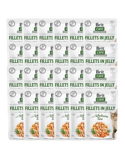 BRIT Care Fillets in Jelly ton in aspic 24x85 g plic hrana pisica