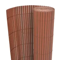 vidaXL Gard de Grădină Maro 150 x 300 cm PVC