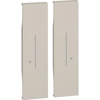 Capac iluminabil pentru intrerupator dublu fara fir Bticino Living Now KM36M2, nisip
