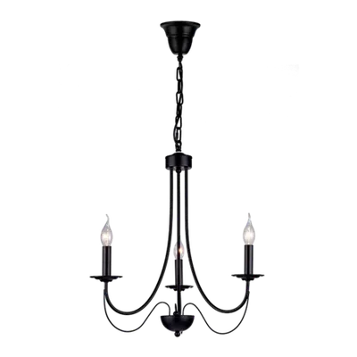 Candelabru Angela 3xe14 Negru