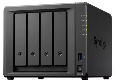 Dispozitiv NAS Synology - DiskStation DS925+, 4-bay, 2.5 Gbps, negru