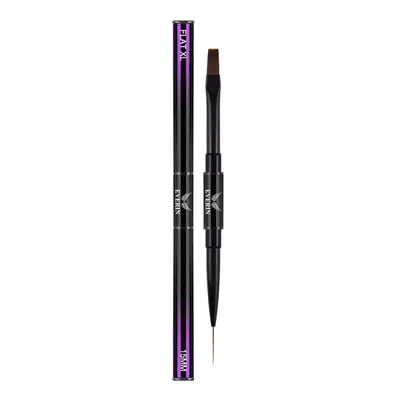 Pensula Dubla Pro Art Flat 10 si Liner 15mm. Purple Everin - PAE-2