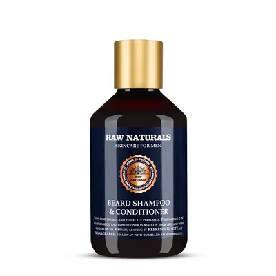 Sampon si balsam de barba, 250 ml, Raw Naturals