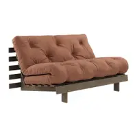 Canapea portocaliu arămiu extensibilă 140 cm Roots – Karup Design