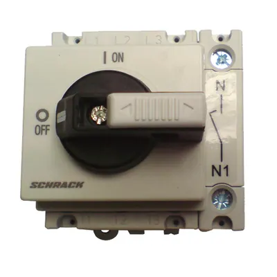 Intreruptor principal modular 32A negru 4p